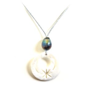 collier en nacre et perle de tahiti