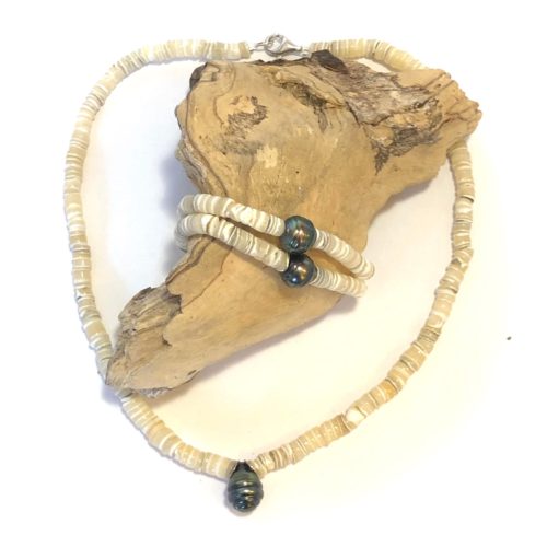 collier nacre et perle de tahiti