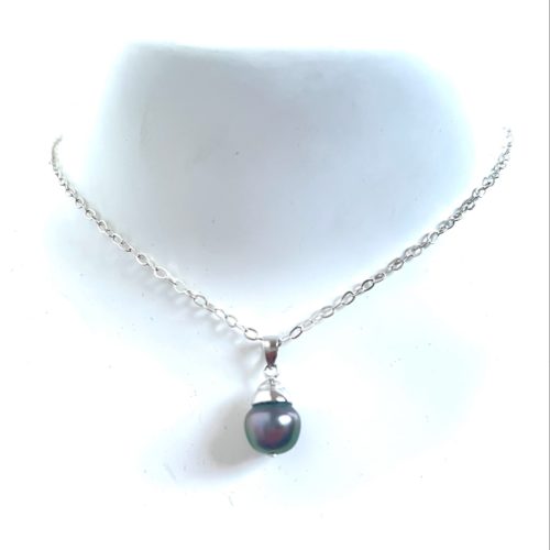 collier véritable perle tahiti