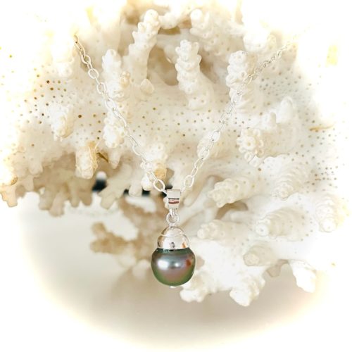 collier véritable perle tahiti