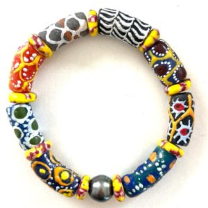 bracelet perles millefiori