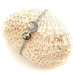 bracelet lune perle de tahiti