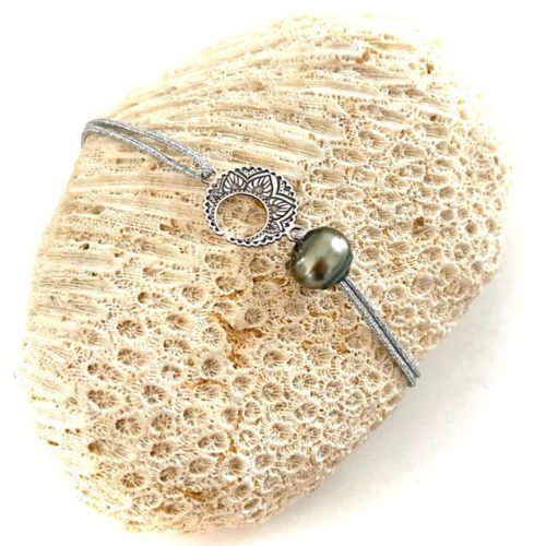 bracelet lune perle de tahiti