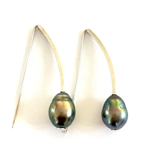 boucles d'oreilles perles tahitiennes