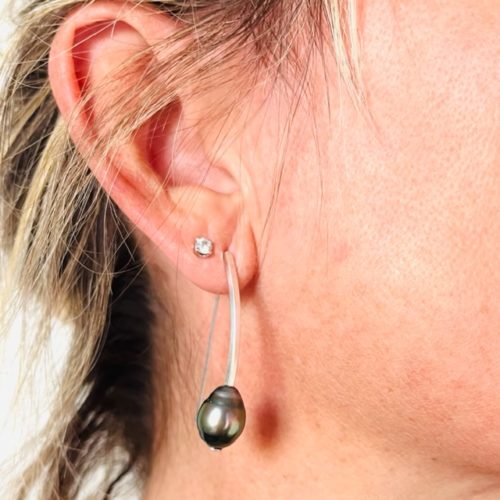 boucles d'oreilles perles tahitiennes